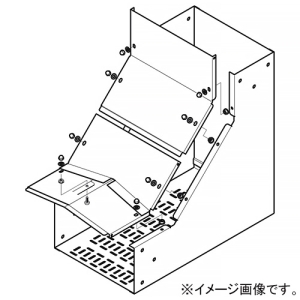 ネグロス電工 【受注生産品】インサイドベンド 《鋼製トラフ》 角度90° 幅500mm 高さ100mm SD-TRFI-5010