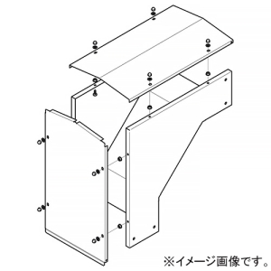 ネグロス電工 【受注生産品】アウトサイドベンド 《鋼製トラフ》 角度90° 幅200mm 高さ200mm SD-TRFO-2020
