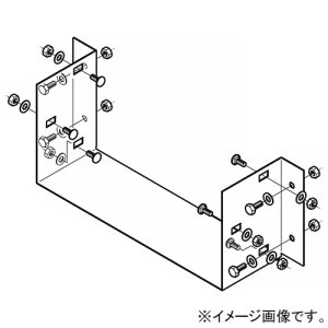 ネグロス電工 【受注生産品】盤接続金具 《鋼製トラフ》 トラフ幅300mm トラフ高さ100mm SD-DPU3010