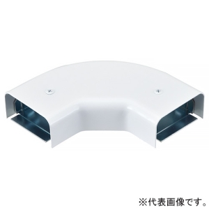 ネグロス電工 フラットエルボ 《メタルモール》 C型 ホワイト M320
