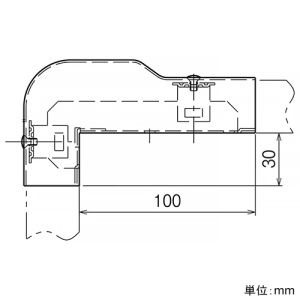 ネグロス電工 エクスターナルエルボ 《メタルモール》 C型 ミルキーホワイト エクスターナルエルボ 《メタルモール》 C型 ミルキーホワイト Y325 画像2