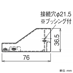 ネグロス電工 コンビネーションコネクター 《メタルモール》 A型 ホワイト コンビネーションコネクター 《メタルモール》 A型 ホワイト M150 画像2