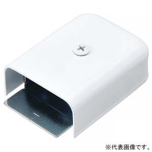 ネグロス電工 エンド 《メタルモール》 B型 ホワイト M290