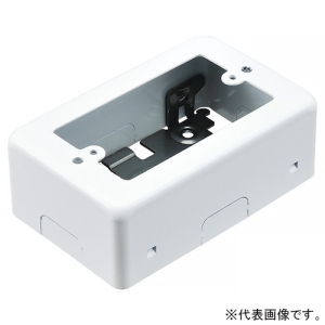 ネグロス電工 スイッチボックス 《メタルモール》 1個用 A型 ホワイト M161