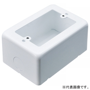 ネグロス電工 白色スイッチボックス 《メタルモール》 1個用 ノック穴16 WSB1-16N