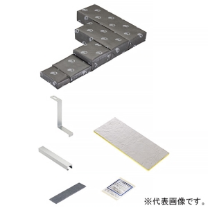 ネグロス電工 タフロックロクマックス床用キット 《タフロック&reg;ロクマックス&reg;》 角穴タイプ 開口面積0.08〜0.10&#13217; TAFRXBY-010
