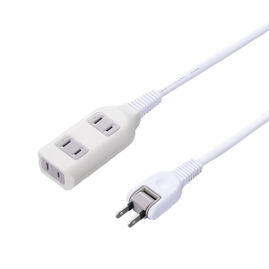 ヤザワ 裏面フックマグネット付タップ 3個口2m白 裏面フックマグネット付タップ 3個口2m白 H4HJS302WH