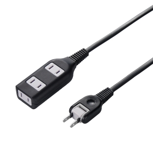 ヤザワ 裏面フックマグネット付タップ 3個口3m黒 裏面フックマグネット付タップ 3個口3m黒 H4HJS303BK