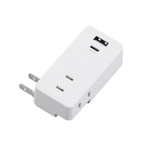 ヤザワ 極小USBタップ2個口PD30W白 極小USBタップ2個口PD30W白 H5FS400PD30WH 画像3