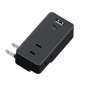 ヤザワ 極小USBタップ2個口PD30W黒 極小USBタップ2個口PD30W黒 H5FS400PD30BK 画像3