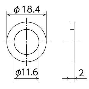 オンダ製作所 メタルガスケット メタルガスケット OSB-128-4P 画像2