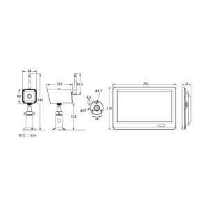 マザーツール マザーツール ワイヤレスカメラモニターセット マザーツール ワイヤレスカメラモニターセット MT-WCM400 画像2