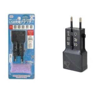 日章工業 USB充電アダプター 海外コンセント用 変換プラグ (A/C/SE/O/BF) USB充電アダプター 海外コンセント用 変換プラグ (A/C/SE/O/BF) NP-12