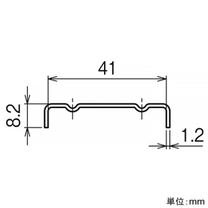 ネグロス電工 【メーカー直送品/代引き不可】カバー 《サスウェイ®》 45型 定尺2m 【メーカー直送品/代引き不可】カバー 《サスウェイ®》 45型 定尺2m S-DPF1 画像2