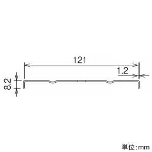 ネグロス電工 【メーカー直送品/代引き不可】カバー 《ダクト》 DP12タイプ 定尺1.5m 溶融亜鉛めっき鋼板製 【メーカー直送品/代引き不可】カバー 《ダクト》 DP12タイプ 定尺1.5m 溶融亜鉛めっき鋼板製 DPF12 画像2