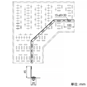 ネグロス電工 【メーカー直送品/代引き/後払い不可】水平ベンドセパレーター WRLA・WRAタイプ用 定尺1.5m 【メーカー直送品/代引き/後払い不可】水平ベンドセパレーター WRLA・WRAタイプ用 定尺1.5m WRDF1PL 画像2