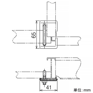 ネグロス電工 子桁取付金具 ARタイプ 外直角曲り接続金具用 親桁部用 子桁取付金具 ARタイプ 外直角曲り接続金具用 親桁部用 ARK1RF 画像2