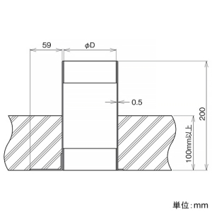 ネグロス電工 止水用鋼製床丸スリーブ φ75mm 止水用鋼製床丸スリーブ φ75mm TAFKYS75 画像2