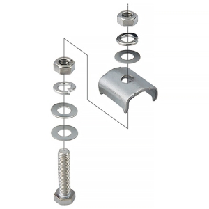 ネグロス電工 太陽電池固定金具 《サンストラット&reg;》 傾斜金具設置型 外フランジタイプ用 S-PVMA3-M8