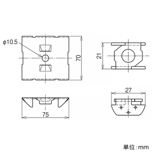 ネグロス電工 チャンネル用太陽電池取付金具 《サンストラット®》 D1・D2タイプ W3/8・M10用 チャンネル用太陽電池取付金具 《サンストラット®》 D1・D2タイプ W3/8・M10用 KER-PVDG 画像2
