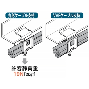ネグロス電工 【ケース販売特価 20個セット】一般形鋼用ケーブル支持金具 《PVラック®》 1〜6回線用 適合フランジ厚1.2〜3.2mm 【ケース販売特価 20個セット】一般形鋼用ケーブル支持金具 《PVラック®》 1〜6回線用 適合フランジ厚1.2〜3.2mm S-PVJA 画像3