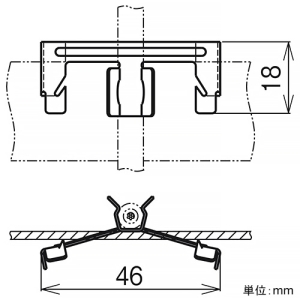 ネグロス電工 【ケース販売特価 50個セット】一般形鋼用ケーブル支持金具 《PVラック®》 交差タイプ 適合フランジ厚1.2〜3.2mm 適合丸形ケーブルφ6.4〜7mm各1回線まで 【ケース販売特価 50個セット】一般形鋼用ケーブル支持金具 《PVラック®》 交差タイプ 適合フランジ厚1.2〜3.2mm 適合丸形ケーブルφ6.4〜7mm各1回線まで S-PVCR1 画像2