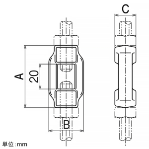 ネグロス電工 窓付ナット 吊りボルトW3/8用 窓付ナット 吊りボルトW3/8用 EN-W3 画像2