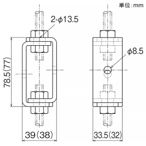ネグロス電工 吊りボルト継ぎ金具(窓付ナット) 吊りボルトW1/2用 電気亜鉛めっき仕様 吊りボルト継ぎ金具(窓付ナット) 吊りボルトW1/2用 電気亜鉛めっき仕様 ENP-W4 画像2