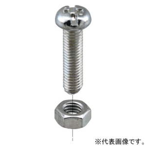 ネグロス電工 なべねじ・六角ナット サイズM5×20 ステンレス製 10組入 S-NM5-20RN