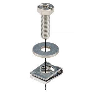 ネグロス電工 六角ボルト・クリップナット(平座金付) サイズM6×20 10組入 S-CLN6-1