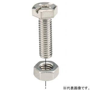 ネグロス電工 六角ボルト・六角ナット サイズM6×65 十字溝無し ステンレス製 10組入 六角ボルト・六角ナット サイズM6×65 十字溝無し ステンレス製 10組入 S-RM6-65RN