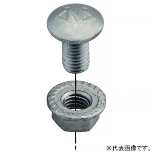 ネグロス電工 角根丸頭ボルト・フランジナット サイズM8×25 ジオメット処理仕様 20組入 角根丸頭ボルト・フランジナット サイズM8×25 ジオメット処理仕様 20組入 G-KM8-25FN