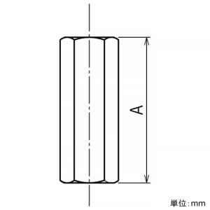 ネグロス電工 高ナット サイズW3/8 全長40mm 20個入 高ナット サイズW3/8 全長40mm 20個入 W3-TN 画像2