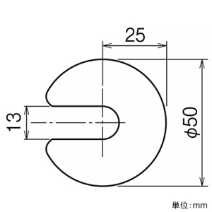 ネグロス電工 レベル調整スペーサー アンカーボルトM12以下用 板厚1.0mm ステンレス製 10個入 レベル調整スペーサー アンカーボルトM12以下用 板厚1.0mm ステンレス製 10個入 S-SPU50R 画像2