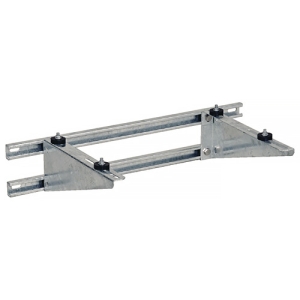 ネグロス電工 エアコンホルダー&reg; セパレートタイプ据付用 コンクリート壁・基礎壁兼用タイプ 最大積載質量50kg 溶融亜鉛めっき仕上 NABK1D