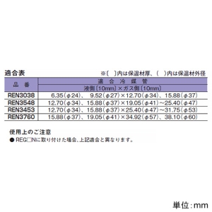 ネグロス電工 吊りボルト端部用冷媒管支持金具 《RVラック®》 ガス側保温材10mm厚用 バンド部サイズ82×131mm 吊りボルト端部用冷媒管支持金具 《RVラック®》 ガス側保温材10mm厚用 バンド部サイズ82×131mm REN3760 画像3