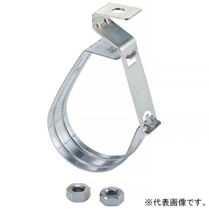 ネグロス電工 吊りボルト端部用冷媒管支持金具 《RVラック&reg;》 ガス側保温材20mm厚用 バンド部サイズ68×126mm REN2461