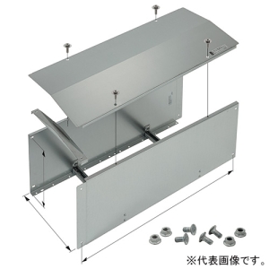 ネグロス電工 【受注生産品】直線 《ウィンラック&reg;》 標準タイプ 親桁高さ350mm 幅600mm 長さ0.5m SD-HC60-05