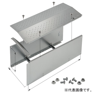 ネグロス電工 【受注生産品】直線 《ウィンラック&reg;》 ノンスリップタイプ 親桁高さ350mm 幅600mm 長さ0.5m SD-HC60NS-05