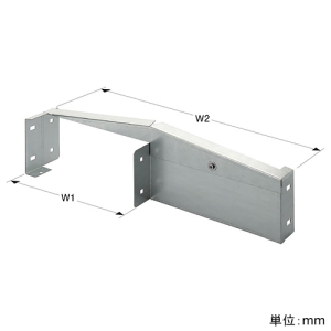 ネグロス電工 【受注生産品】口径違い接続 《ウィンラック®》 左寄せタイプ LCタイプ用 ラック幅450mm⇔900mm 【受注生産品】口径違い接続 《ウィンラック®》 左寄せタイプ LCタイプ用 ラック幅450mm⇔900mm SD-LCR90-45L 画像2