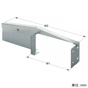 ネグロス電工 【受注生産品】口径違い接続 《ウィンラック®》 右寄せタイプ LCタイプ用 ラック幅450mm⇔600mm 【受注生産品】口径違い接続 《ウィンラック®》 右寄せタイプ LCタイプ用 ラック幅450mm⇔600mm SD-LCR60-45R 画像2