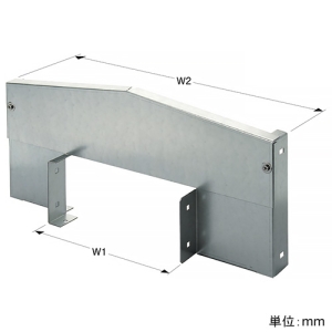 ネグロス電工 【受注生産品】段違い口径違い接続 《ウィンラック®》 中央寄せタイプ LC・HCタイプ用 ラック幅300mm⇔600mm 【受注生産品】段違い口径違い接続 《ウィンラック®》 中央寄せタイプ LC・HCタイプ用 ラック幅300mm⇔600mm SD-LCHCR60-30 画像2