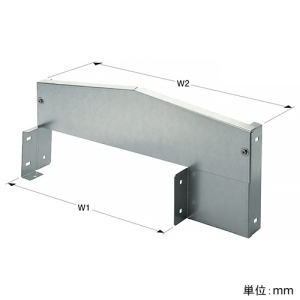 ネグロス電工 【受注生産品】段違い口径違い接続 《ウィンラック®》 左寄せタイプ LC・HCタイプ用 ラック幅300mm⇔750mm 【受注生産品】段違い口径違い接続 《ウィンラック®》 左寄せタイプ LC・HCタイプ用 ラック幅300mm⇔750mm SD-LCHCR75-30L 画像2