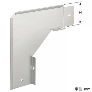 ネグロス電工 【受注生産品】上下コーナー90°(立下り)用セパレーター 《ウィンラック®》 HCタイプ用 【受注生産品】上下コーナー90°(立下り)用セパレーター 《ウィンラック®》 HCタイプ用 SD-HCDFOS 画像2