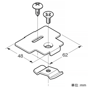 ネグロス電工 セパレーター支持金具 《ウィンラック®》 セパレーター支持金具 《ウィンラック®》 SD-CDF1KN 画像2