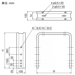 ネグロス電工 【受注生産品】門形架台 《ウィンラック®》 ラック幅150mm 高さ300mm 【受注生産品】門形架台 《ウィンラック®》 ラック幅150mm 高さ300mm SD-GSC1530 画像2