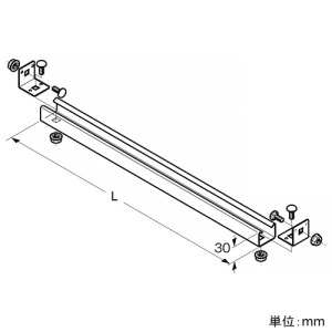 ネグロス電工 門形架台用中間支持材 《ウィンラック®》 長さ360mm 門形架台用中間支持材 《ウィンラック®》 長さ360mm SD-GSC1M30K 画像2