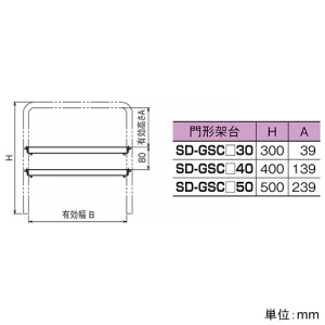 ネグロス電工 門形架台用中間支持材 《ウィンラック®》 長さ810mm 門形架台用中間支持材 《ウィンラック®》 長さ810mm SD-GSC1M75K 画像3
