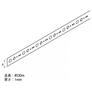 ネグロス電工 吊りバンド 《セルフロック®バンド》 バンド幅30mmタイプ 全長30m 吊りバンド 《セルフロック®バンド》 バンド幅30mmタイプ 全長30m HSBD30 画像2