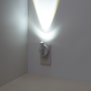 ヤザワ 照射方向自在人感明暗センサーライト1灯 照射方向自在人感明暗センサーライト1灯 NASMN811H 画像5